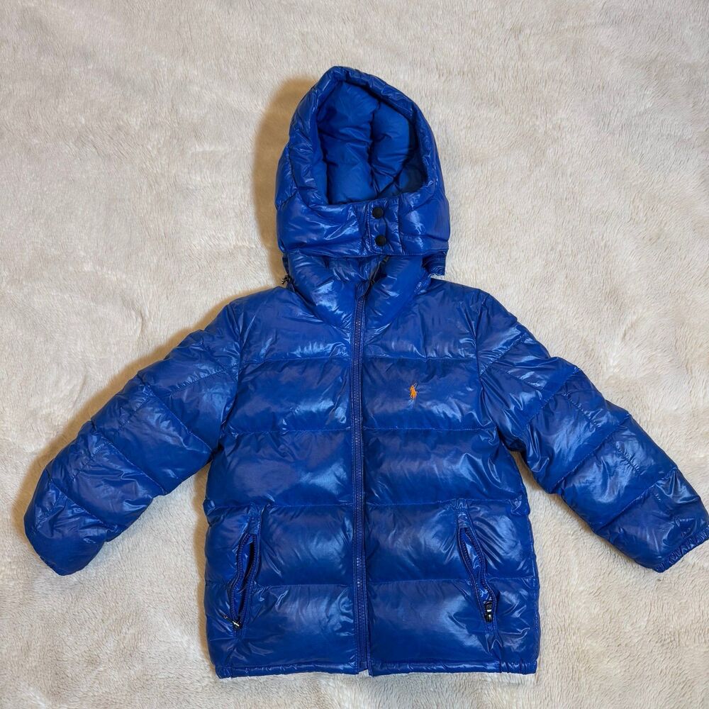 Polo Ralph Lauren Water-Repellent Glossed Down Jacket Boys Sz 6